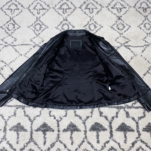 Black Faux Leather Jacket - Picture 5 of 8